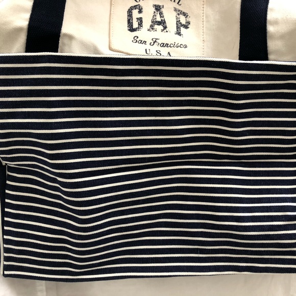 NWT Gap large cotton canvas boat tote - Picture 8 of 9